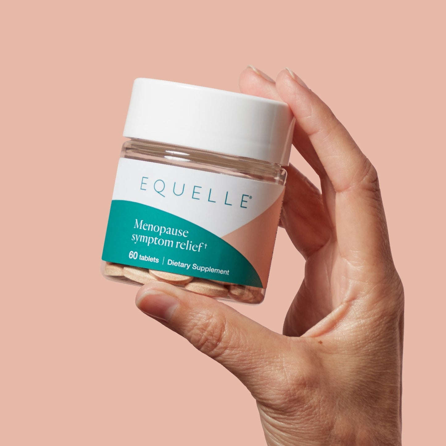 Equelle Multi-Symptom Menopause Relief Supplement for Women, Plant-Based S-Equol, Non-Hormonal & Non-Prescription, Fewer Hot Flashes, More Sleep, Relieves Muscle Aches, 60 Tablets